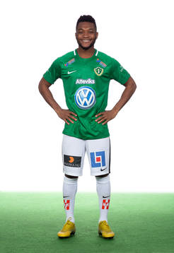 Jönköpings Enock Kwakwa poserar för ett porträtt den 20 februari 2019 i Jönköping.