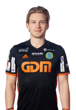 GIF Sundsvalls målvakt William Eskelinen poserar för ett porträtt den 21 februari 2019 i Sundsvall.
