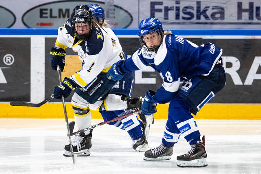 s Claudia Kepler och Leksands Samantha Hanson
