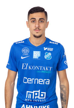 Norrbys Marwan Bazi poserar för ett porträtt den 27 februari 2019 i Borås.