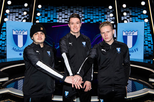 Malmös Sami Mandas, David Eidhammer och Zackarias Johansson