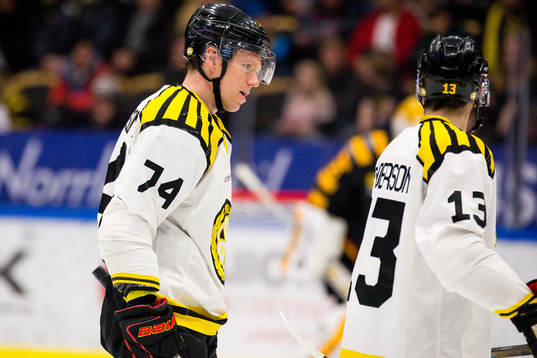 Brynäs Nicklas Danielsson och Ryan Gunderson