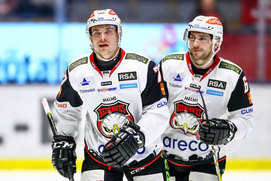 Malmö Redhawks Pontus Netterberg jublar