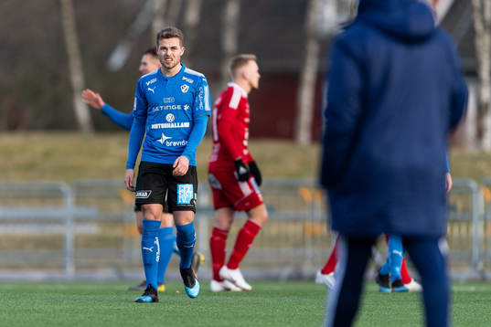 Halmstads Gabriel Gudmundsson jublar