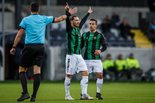 GAIS Karl Bohm jublar efter 1-0