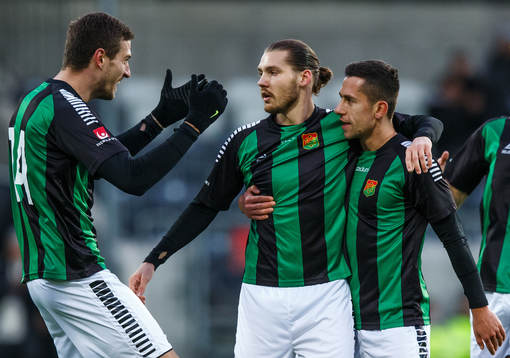 GAIS Karl Bohm jublar efter 1-0