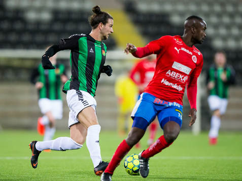 GAIS Edin Hamidovic och Nyköpings Sulayman Jobarteh