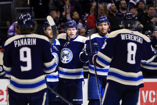 Ishockey, NHL Mar 3, 2019; Columbus, OH, USA; Columbus Blue