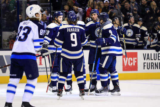 Ishockey, NHL Mar 3, 2019; Columbus, OH, USA; Columbus Blue