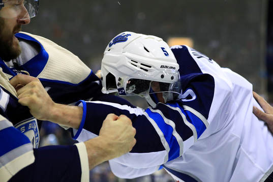 Ishockey, NHL Mar 3, 2019; Columbus, OH, USA; Columbus Blue