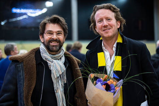 Niklas Strömstedt (v) och Eric Ljunggren (h)