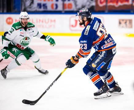 Rögles Eric Gelinas  och Växjös Roman Horak