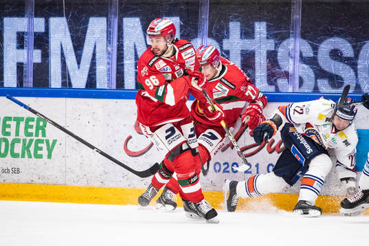 Moras Niki Petti och Michael Keränen och Växjös Janne