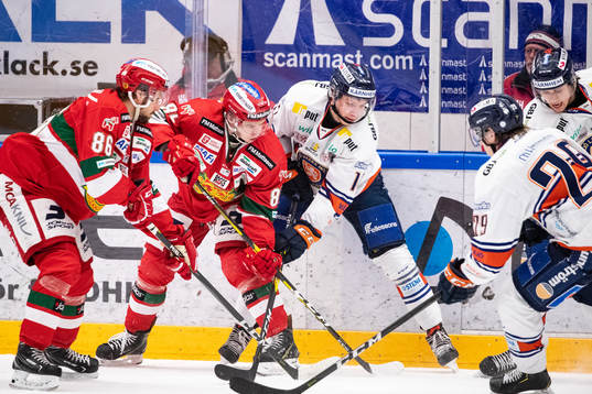 Moras Mathias Bromé och Michael Haga och Växjös Kris