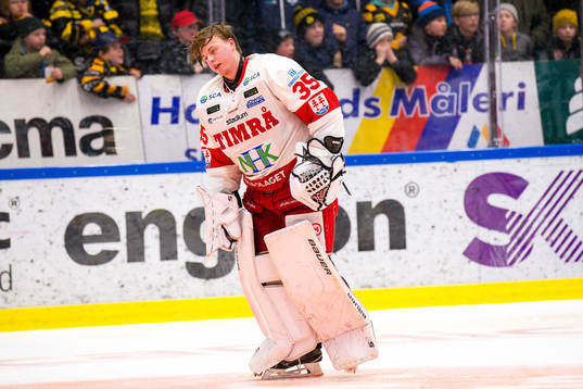 Timrås målvakt Linus Marcko