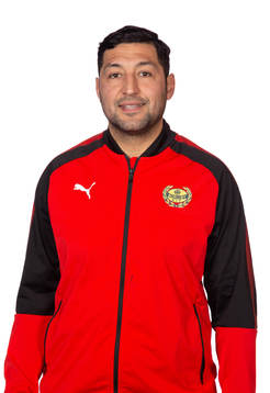 Mjällbys assisterande tränare Juan Robledo poserar för ett porträtt den 7 mars 2019 i Sölvesborg.