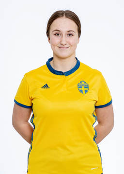 Maja Vesterberg i F16/03-landslaget poserar för ett porträtt den 7 mars 2019 i Göteborg.

