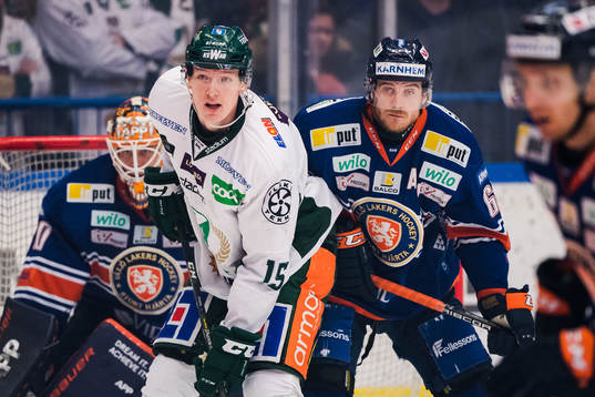 Färjestads Gustav Rydahl och Växjös Erik Josefsson