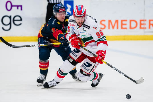 Djurgårdens Jesper Pettersson och Moras Niki Petti