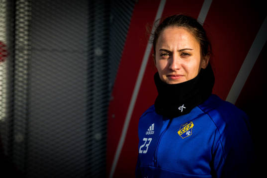 Eskilsminnes Merima Alibasic poserar för ett porträtt
