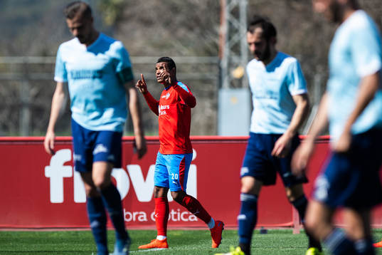 Helsingborgs Wanderson Do Carmo jublar efter att han gjort 2-0