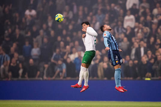 Hammarbys Jean Carlos de Brito och Djurgårdens Dzenis