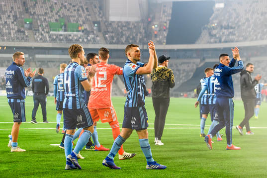 Djurgårdens Jesper Karlström jublar