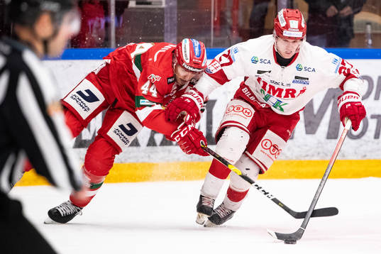 Moras Matej Stransky och Timrås Johannes Kinnvall