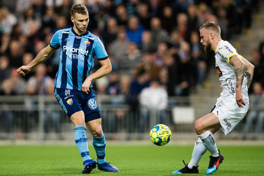 Djurgårdens Jesper Karlström och Häckens Alexander