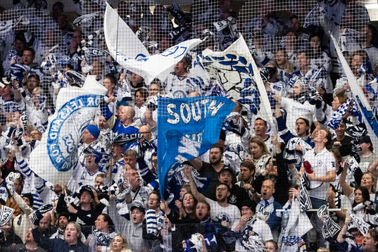 Leksands fansen jublar