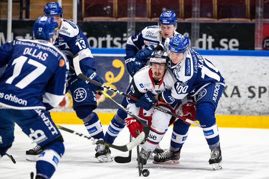 Leksands Lucas Nordsäter och Martin Karlsson och Jon Knuts