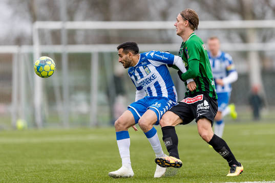 IFK Göteborgs Sargon Abraham och Varbergs Hampus Zackrisson