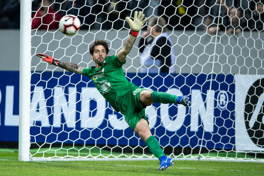 AFC Eskilstunas målvakt Mihail Ivanov