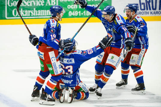 Oskarshamns Robin Söderqvist jublar