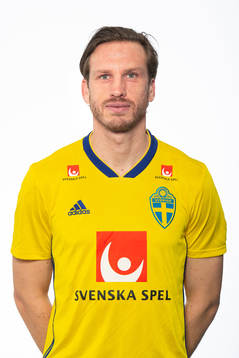 Gustav Svensson of the Swedish national football team poses for a portrait