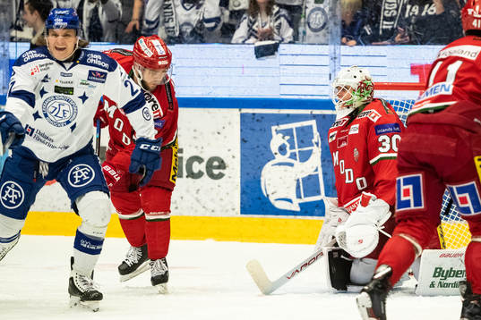 Leksands Anton Karlsson jublar