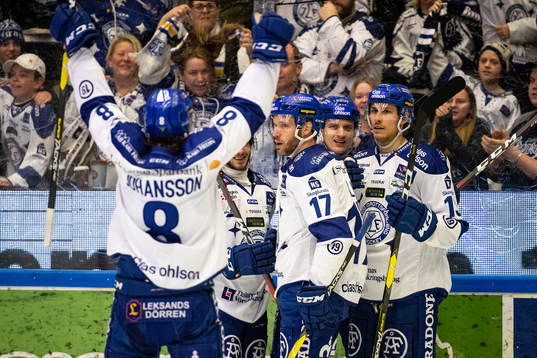 Leksands Martin Karlsson   jublar
