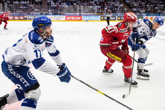 Leksands Jesper Ollas och Martin Karlsson   och Modos Oscar