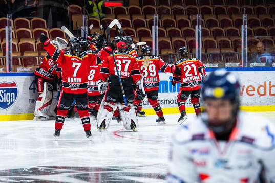 Luleås spelare jublar