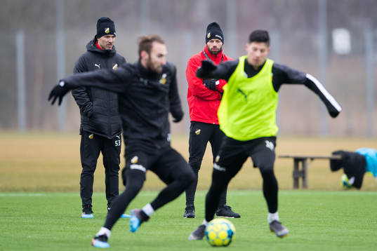 Assisterande tränare Christian Lundström och tränare