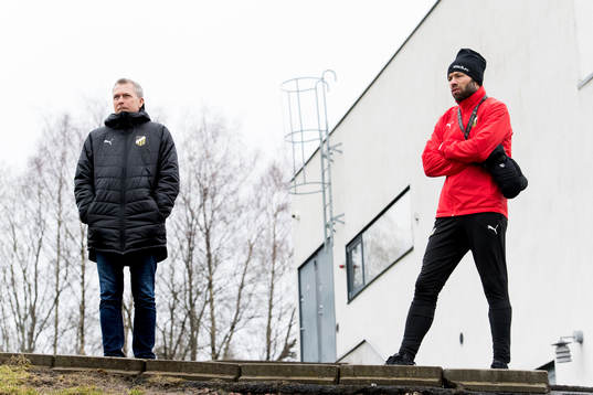 Sportchef Sonny Karlsson och tränare Andreas Alm
