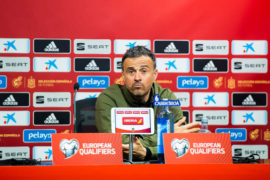 Luis Enrique, head coach of Spain,