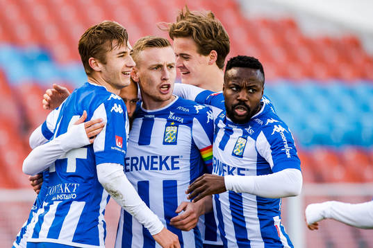 IFK Göteborgs Robin Söder jublar med lagkamrater