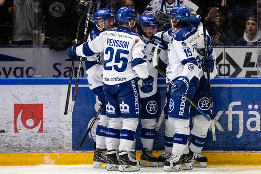 Leksands Mattias Ritola jublar