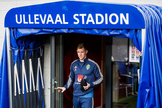 Emil Krafth of the Swedish national football team