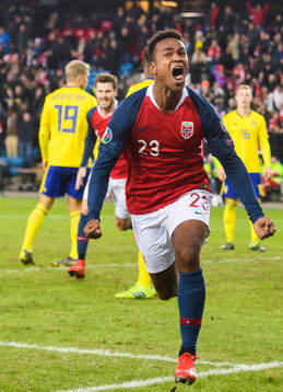 Ola Kamara of Norway celebrates after his 3-3 goal
