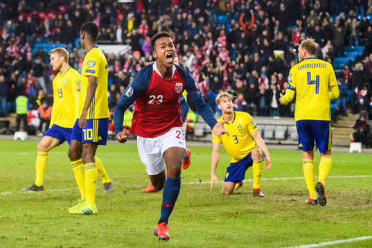 Ola Kamara of Norway celebrates after his 3-3 goal