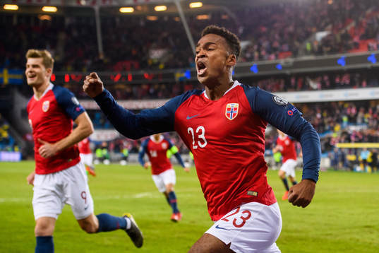 Ola Kamara of Norway celebrates after his 3-3 goal