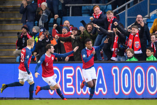 Ola Kamara of Norway celebrates after his 3-3 goal