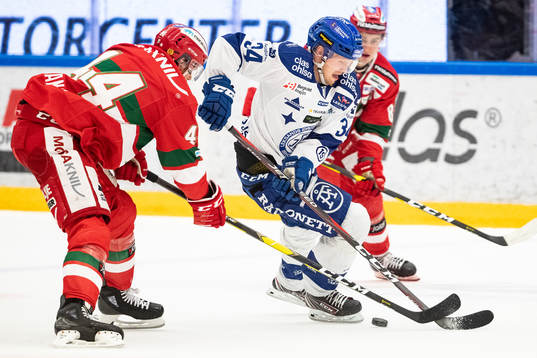 Moras Matej Stransky och Leksands Lukas Enqvist